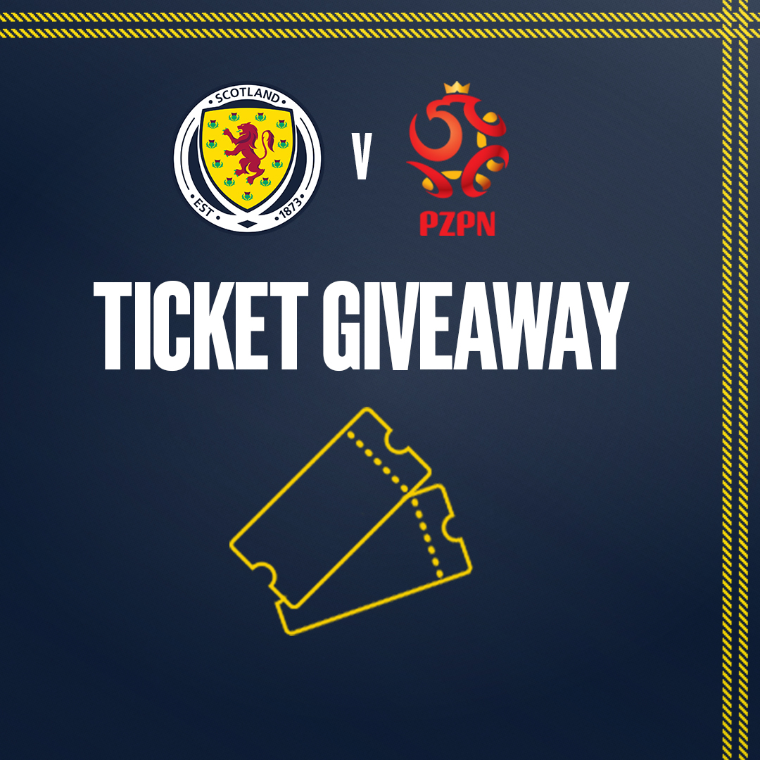 Scotland National Team (@scotlandnt) on Twitter photo 🎟️ Ticket Giveaway 🏴 🇵🇱
Win a pair of tickets to Thursday's #NationsLeague opener at Hampden Park. To enter, all you have to do is:
➕ Follow <a href="/ScotlandNT/">Scotland National Team</a>
🔄 Repost & like this post
⤵️ Tag who you're bringing to the match
#SCOPOL 🎟️ Ticket Giveaway 🏴 🇵🇱
Win a pair of tickets to Thursday's #NationsLeague opener at Hampden Park. To enter, all you have to do is:
➕ Follow <a href="/ScotlandNT/">Scotland National Team</a>
🔄 Repost & like this post
⤵️ Tag who you're bringing to the match
#SCOPOL