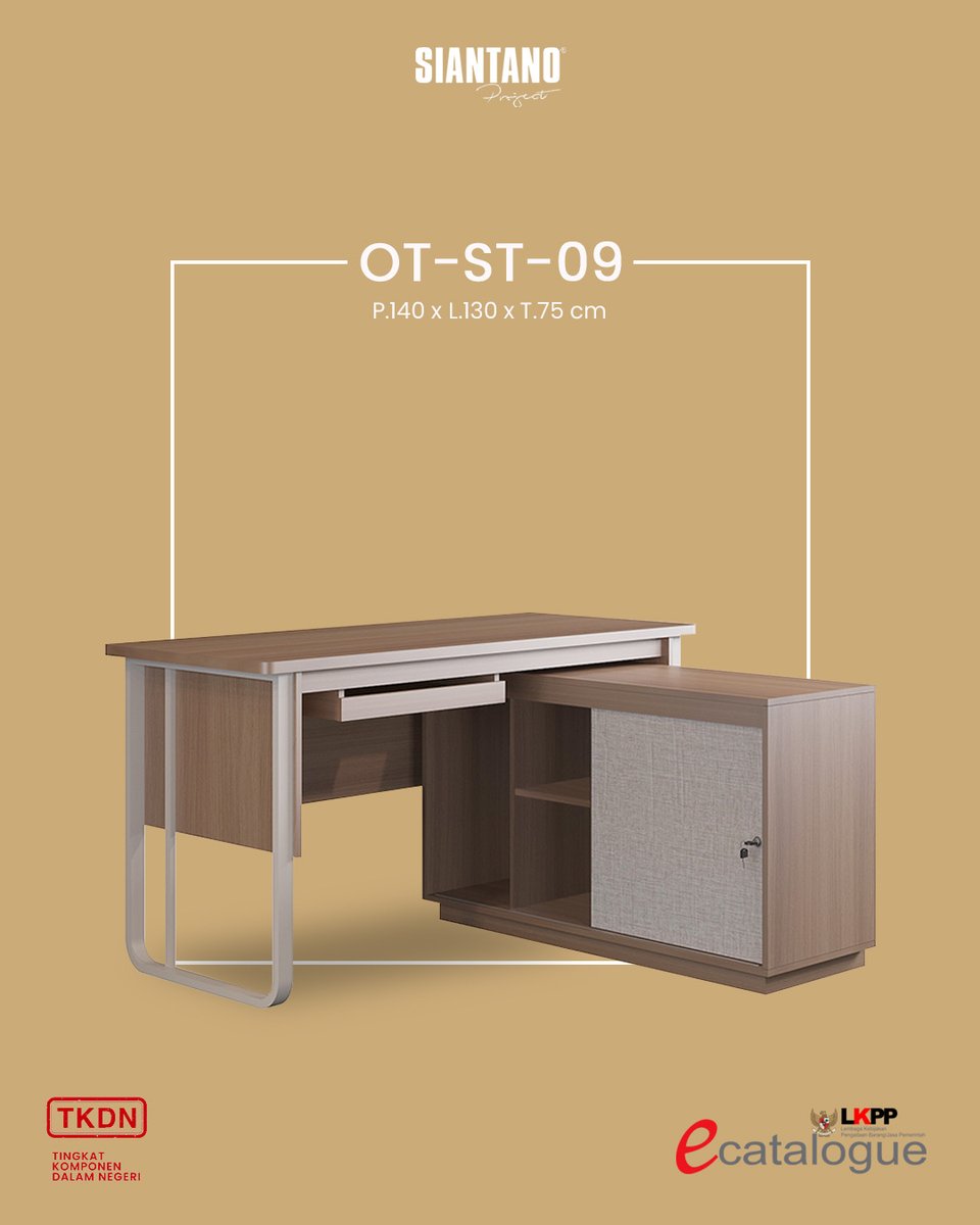 Siantanoectlg's tweet image. Menciptakan ruang kerja dengan gaya dan fungsional dapat meningkatkan produktivitas saat bekerja.
OT ST 09 memiliki desain minimalis dan modern untuk tatanan ruang kerja yang nyaman.
Produk Siantano Project tersedia di e-katalog!
#siantanofurniture #siantano #furniturekantor