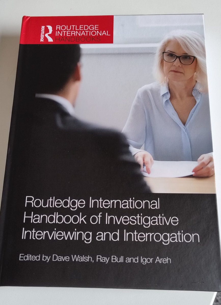 Professor Yvonne Daly (@yvonnedaly) on Twitter photo Congratulations to <a href="/davewalshphd/">Prof Dave Walsh</a>, Ray Bull and Igor Areh on this wonderful new edited collection - the Routledge International Handbook of Investigative Interviewing and Interrogation. Got my hands on a copy this morning! routledge.com/Routledge-Inte… Congratulations to <a href="/davewalshphd/">Prof Dave Walsh</a>, Ray Bull and Igor Areh on this wonderful new edited collection - the Routledge International Handbook of Investigative Interviewing and Interrogation. Got my hands on a copy this morning! routledge.com/Routledge-Inte…