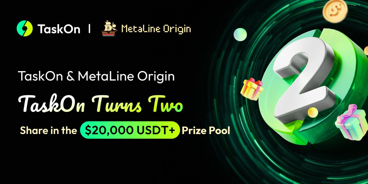 MetaLine X (@metaline001) on Twitter photo We’re thrilled to join <a href="/taskonxyz/">TaskOn | Ultimate Web3 Community Growth Platform</a> in celebrating their 2nd anniversary and the unveiling of the MetaLine Origin Guild System!
✅ Complete simple tasks, get verified, and share $20,000 prize pool! MetaLineX exclusive participants can earn an extra $200.
🔗taskon.xyz/cmuser/MetaLin… We’re thrilled to join <a href="/taskonxyz/">TaskOn | Ultimate Web3 Community Growth Platform</a> in celebrating their 2nd anniversary and the unveiling of the MetaLine Origin Guild System!
✅ Complete simple tasks, get verified, and share $20,000 prize pool! MetaLineX exclusive participants can earn an extra $200.
🔗taskon.xyz/cmuser/MetaLin…