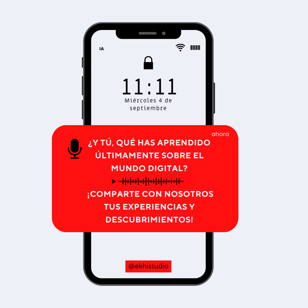 EKHISTUDIO's tweet photo. 🌟 ¡Estamos en plena Semana del Aprendizaje Digital! 🌟
📌 ¿Qué has aprendido últimamente sobre el mundo digital?
📌 ¿Cómo estás aprovechando las herramientas tecnológicas en tu día a día?
Comparte tus experiencias. 🔥💻
#EKHISTUDIO #semanadelaprendizajedigital #MarketingDigital https://t.co/c7yYjfw70Q