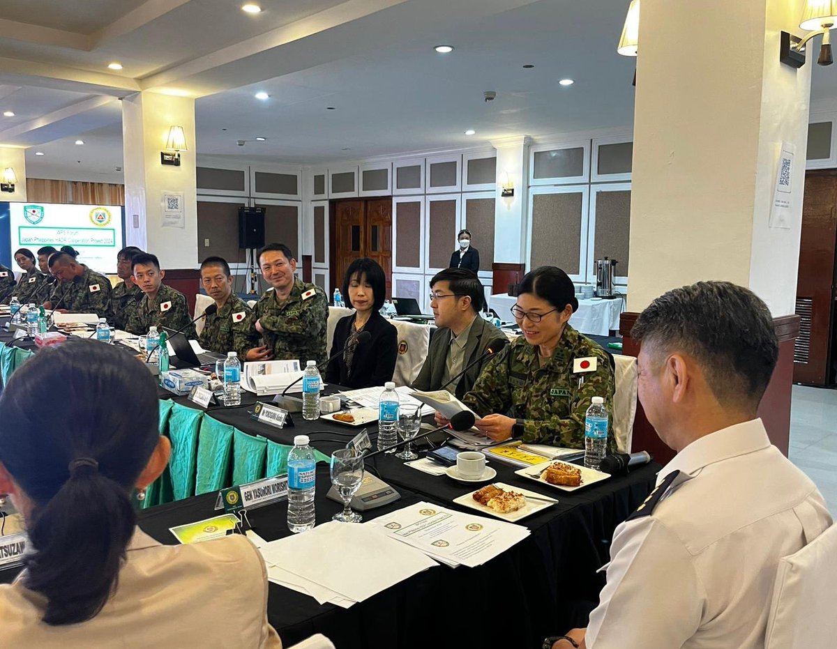 Japan Ministry of Defense/Self-Defense Forces (@modjapan_en) on Twitter photo At the Women Peace Security Forum hosted by Philippines Army <a href="/yourphilarmy/">Philippine Army</a> , Director for International Cooperation on #WPS and Chief of WPS promotion office of GSDF introduced the latest efforts on WPS by #JMOD/#JSDF and exchanged dialogue. 🇯🇵🇵🇭continue our cooperation on WPS! At the Women Peace Security Forum hosted by Philippines Army <a href="/yourphilarmy/">Philippine Army</a> , Director for International Cooperation on #WPS and Chief of WPS promotion office of GSDF introduced the latest efforts on WPS by #JMOD/#JSDF and exchanged dialogue. 🇯🇵🇵🇭continue our cooperation on WPS!
