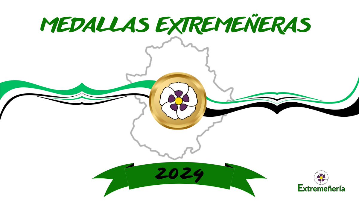 Hoy anunciamos las personas y entidades que han sido reconocidas este año con nuestras #MedallasExtremeñeras. 🏅

Todas ellas recibirán pronto nuestra flor de jara, como símbolo de su compromiso con la defensa de nuestra tierra.
💚🤍🖤

¿Quieres saber quiénes son? Dentro hilo. ⬇️