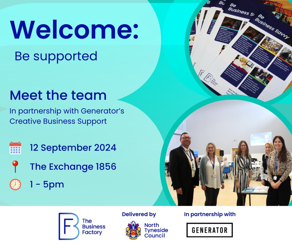 💡 Are you interested in finding out how The Business Factory and <a href="/GeneratorNE/">Generator</a> can support your business or business idea?

Come along to our 'Meet the team' drop-in:

📅 Thursday 12 September
📍 The Exchange 1856
⌚ Slots available between 1 – 5pm

Book 👉businessfactorynt.co.uk/meet-the-team-…