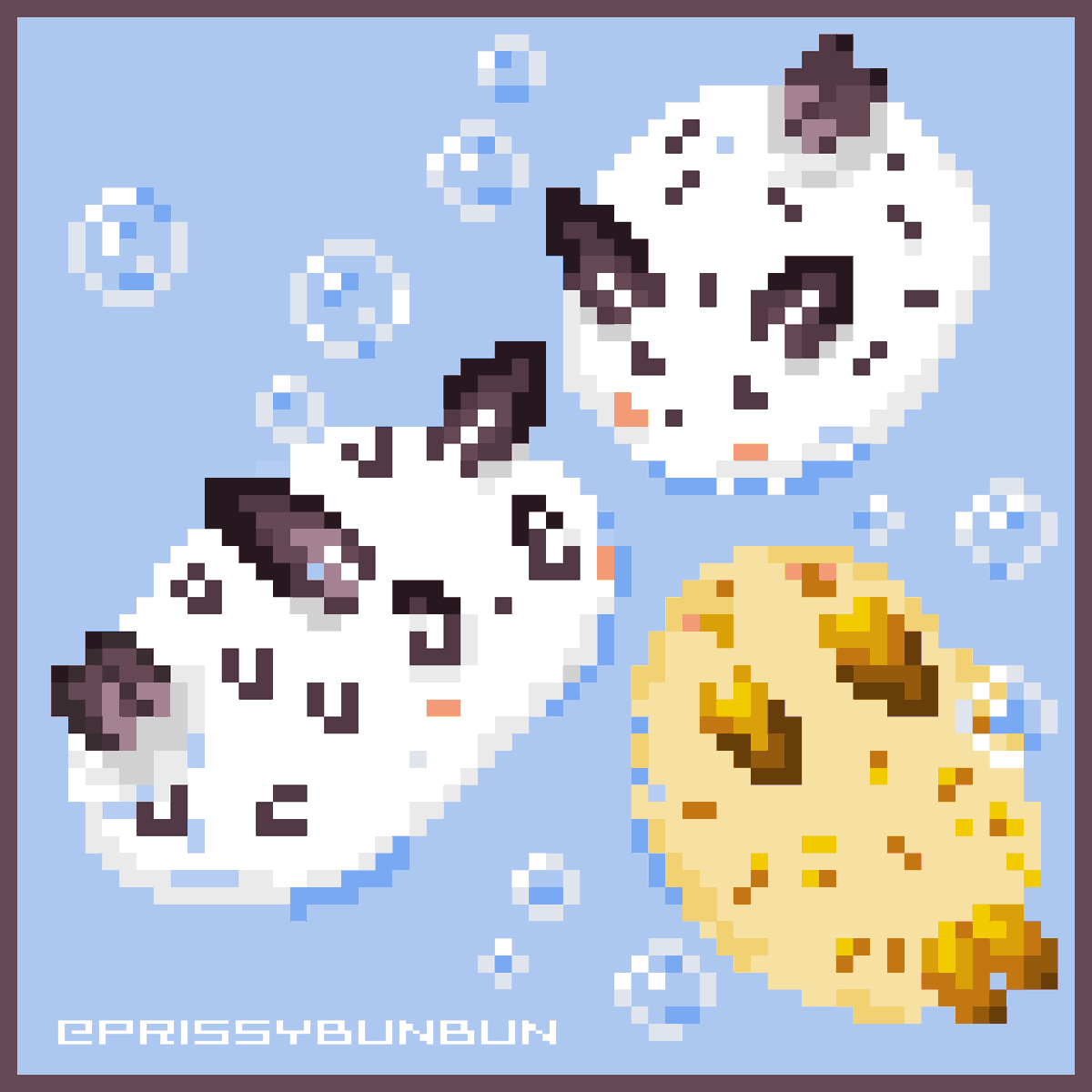 Prissybunbun's tweet photo. Is it a #molluc or a #bunny? Either way, this one is definitely fluffy! @Pixel_dailies

#pixelart #ドット絵 #pixel_dailies https://t.co/m76Jdhcx7r