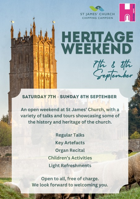 This weekend - a celebration of some of St James' history
#chippingcampden #cotswolds 
<a href="/GlosDioc/">The Diocese of Gloucester</a>