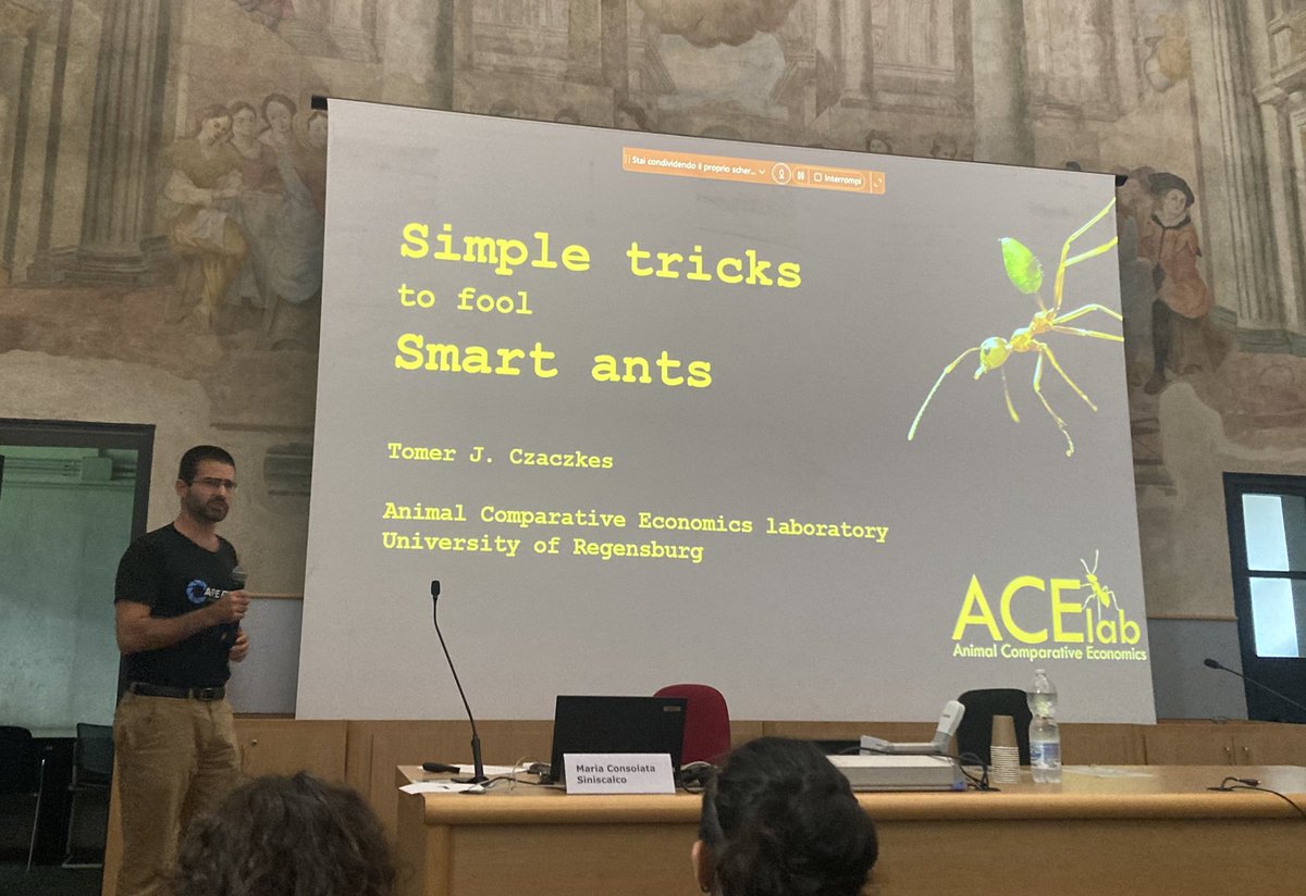 Cristina Tuni (@cristinatuni) on Twitter photo Off we go! @tomerczaczkes just gave a brilliant plenary opening the <a href="/sie_etologia/">Società Italiana di Etologia</a> conference! <a href="/dbiosunito/">@DBIOSUnito</a> Off we go! @tomerczaczkes just gave a brilliant plenary opening the <a href="/sie_etologia/">Società Italiana di Etologia</a> conference! <a href="/dbiosunito/">@DBIOSUnito</a>
