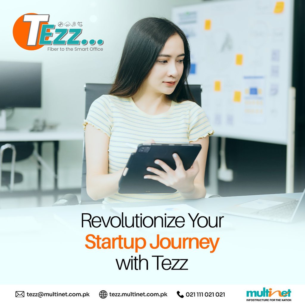 OfficialMPPL's tweet image. Tezz’s Internet, Cloud, and Cyber Security solutions are crafted to help startups thrive by boosting efficiency and ensuring top-tier connectivity. 

#StartupSolutions #TechForStartups #TezzInternet #TezzCloud #Multinet #CyberSecurity #karachi #Pakistan