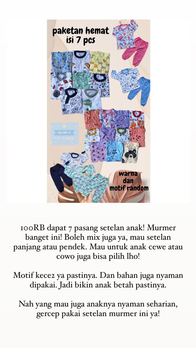 bukhendri's tweet photo. Klik di sini untuk order https://t.co/vC32vu9mhx

#setelananak #piyamaanak #bajutiduranak https://t.co/842VVHfGOy