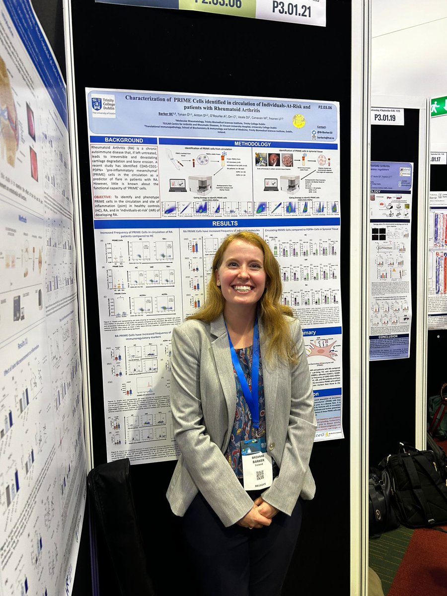 Molecular Rheumatology TCD (@moleculartcd) on Twitter photo Well done <a href="/BriBarker20/">Brianne Barker</a> for the best poster sticker at #ECI2024 for her work on circulating fibroblast in RA patients! <a href="/TrinityMed1/">School of Medicine, Trinity College Dublin</a> <a href="/tcdTBSI/">TCD TBSI</a> <a href="/CardArthritis/">CARD</a> <a href="/Arthritisie/">Arthritis Ireland</a> <a href="/Irishimmunology/">Irish Immunology</a> 🥳 Well done <a href="/BriBarker20/">Brianne Barker</a> for the best poster sticker at #ECI2024 for her work on circulating fibroblast in RA patients! <a href="/TrinityMed1/">School of Medicine, Trinity College Dublin</a> <a href="/tcdTBSI/">TCD TBSI</a> <a href="/CardArthritis/">CARD</a> <a href="/Arthritisie/">Arthritis Ireland</a> <a href="/Irishimmunology/">Irish Immunology</a> 🥳