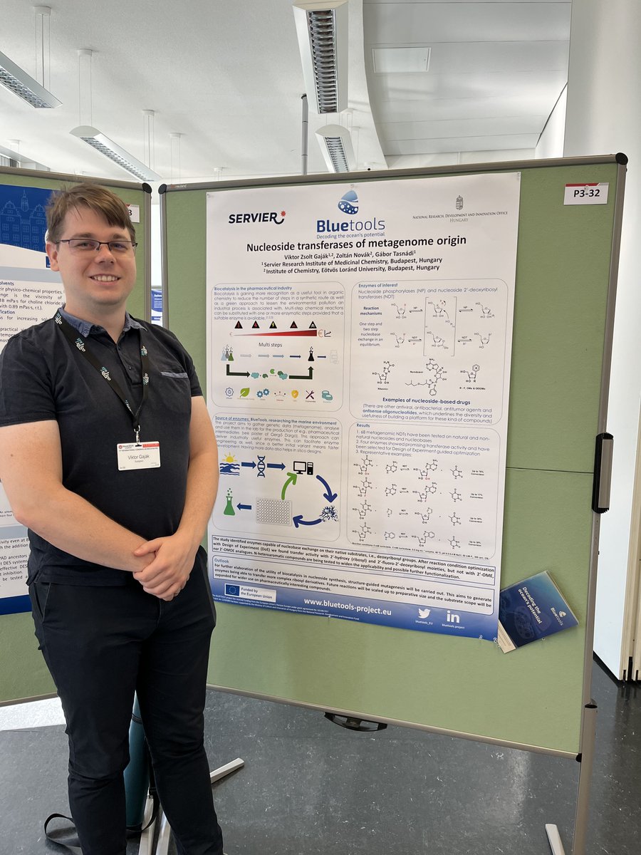 Bluetools (@bluetools_eu) on Twitter photo 🎉 Our partner <a href="/Servier/">Servier</a> presented our project at the 11th International Congress on Biocatalysis in Hamburg 👏 Dr. Gergő Dargó and Viktor Gaják highlighted our work on Bluetools and metagenomic enzymes. 🔬
#Biocat2024 #InnovationInBiocatalysis #ScientificResearch #Metagenomics 🎉 Our partner <a href="/Servier/">Servier</a> presented our project at the 11th International Congress on Biocatalysis in Hamburg 👏 Dr. Gergő Dargó and Viktor Gaják highlighted our work on Bluetools and metagenomic enzymes. 🔬
#Biocat2024 #InnovationInBiocatalysis #ScientificResearch #Metagenomics