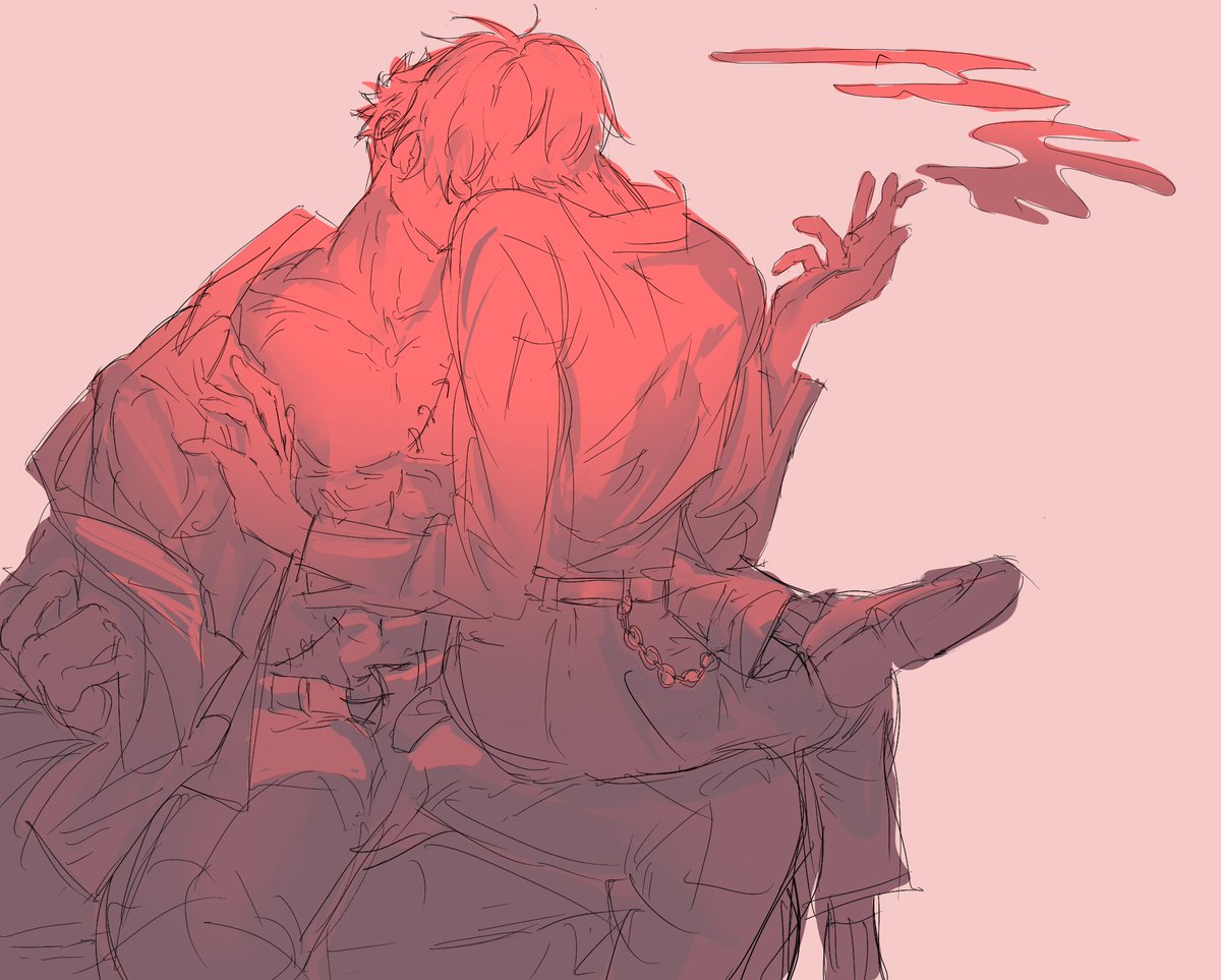 castraled's tweet photo. old ZoSan sketch 🚬💕  #zosan https://t.co/fPDzKiPipI