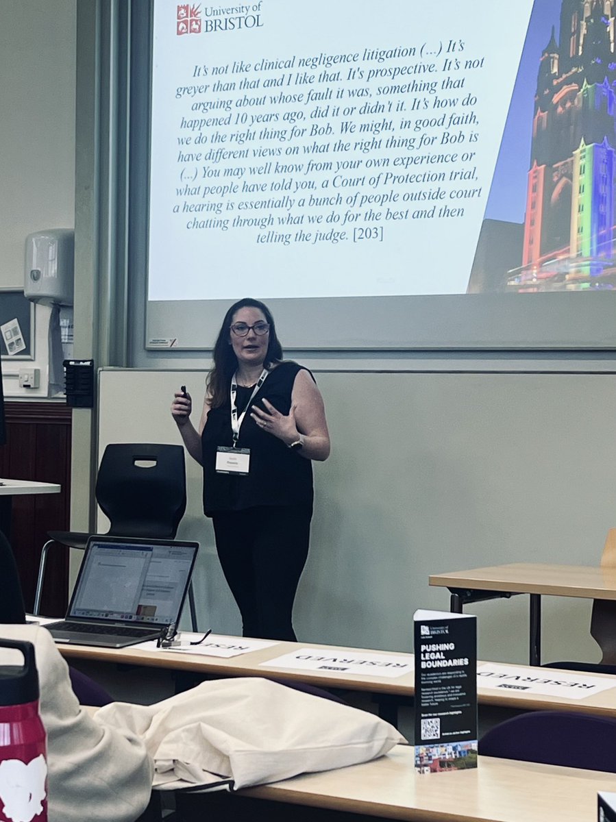 CHLS Bristol (@chlsbristol) on Twitter photo The CHLS team is out in force for Day 2 of #SLSBristol24!
First up <a href="/aoife_finnerty/">Aoife Marie Finnerty</a> presenting her fascinating insights on #SpecialInterestGroups in #MedicalLaw cases!
<a href="/BABEL_Bristol/">BABEL</a> <a href="/BristolUniLaw/">Bristol Law School</a> <a href="/SLS_HealthLaw/">SLSHealthLaw</a> The CHLS team is out in force for Day 2 of #SLSBristol24!
First up <a href="/aoife_finnerty/">Aoife Marie Finnerty</a> presenting her fascinating insights on #SpecialInterestGroups in #MedicalLaw cases!
<a href="/BABEL_Bristol/">BABEL</a> <a href="/BristolUniLaw/">Bristol Law School</a> <a href="/SLS_HealthLaw/">SLSHealthLaw</a>