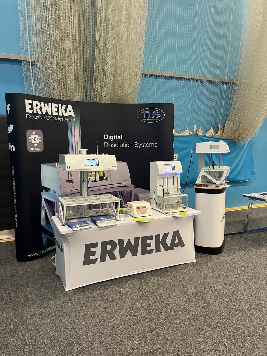 TotalLabService's tweet image. We’re at the APS PharmSci Conference at Huddersfield University until Friday morning. Pop along and see us and our lovely ERWEKA equipment.