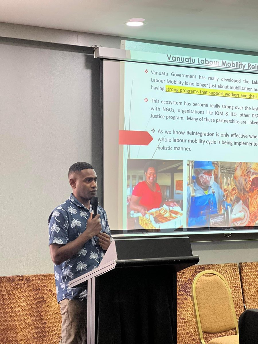 CarlAdams0's tweet photo. 3-4 September 2024, it’s a wrap for the first National Consultation to Develop #Vanuatu’s Labour Mobility Reintegration Strategy! 

We look forward to further consultations to ensure that the Strategy benefits migrant workers, their families and local communities.
@UNmigration https://t.co/WAEQ7DxoH8
