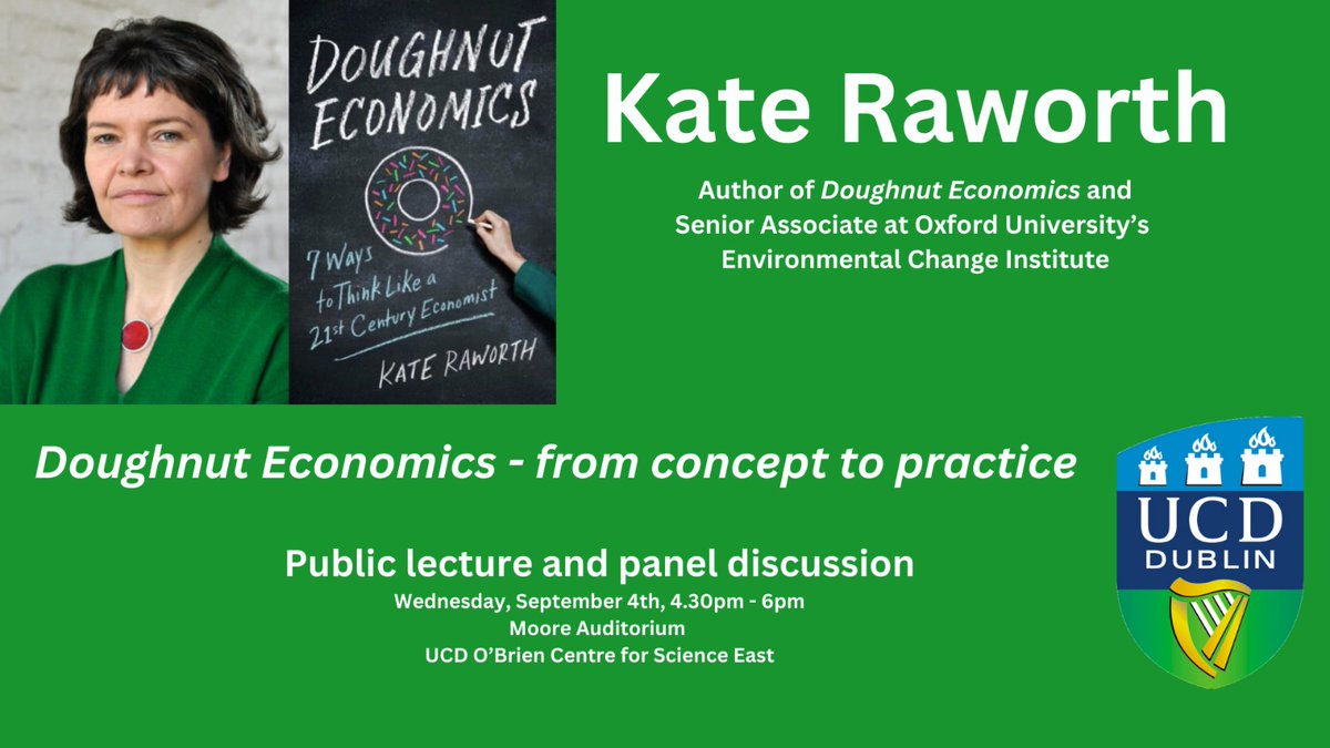 Climate Ambassador (@climate_ambass) on Twitter photo UCD are livestreaming a public lecture and panel discussion on Doughnut Economics with <a href="/kate_raworth/">Kate Raworth</a> today at 4.30pm. Join here: webinarnow.ie/kate-raworth-a… #doughnuteconomics #kateraworth #climatechange UCD are livestreaming a public lecture and panel discussion on Doughnut Economics with <a href="/kate_raworth/">Kate Raworth</a> today at 4.30pm. Join here: webinarnow.ie/kate-raworth-a… #doughnuteconomics #kateraworth #climatechange