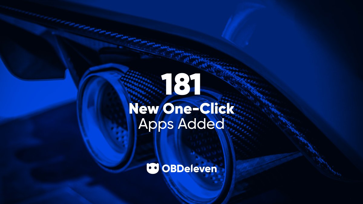 OBDeleven's tweet image. Upgrade your ride with 181 new One-Click Apps 🆕 🚀

Explore the latest batch of pre-made car customizations for your Volkswagen (VAG) group or BMW group car 🚗

Discover what’s new 👉 l8r.it/vdVN

#OBDeleven #OneClickApps #carcustomizations