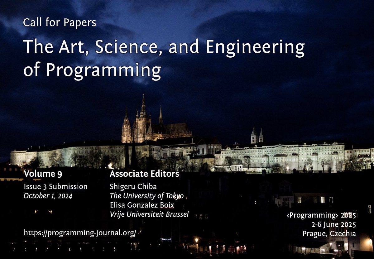 After the submission deadline is before the submission deadline: Submit to the journal on The Art, Science, and Engineering of Programming until October 1st, 2024 🏁

You can find the journal's #CallForPapers linked on the submission website: programming25-92.hotcrp.com