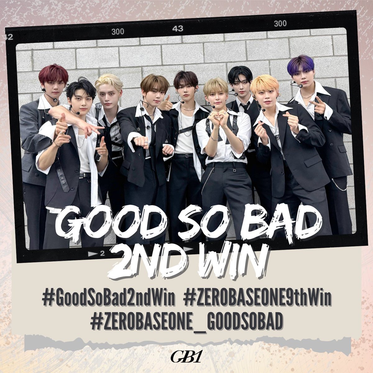 [🏆] Congratulations to #ZEROBASEONE for winning 1st Place for ‘GOOD SO BAD’ on ‘Show Champion’ 🎉

Another win for ZB1!! Thank you to all the ZEROSE who has worked hard to help our boys secure this win! ✨ Let’s celebrate by dropping the tags below ⬇️

GOOD SO BAD 2ND WIN