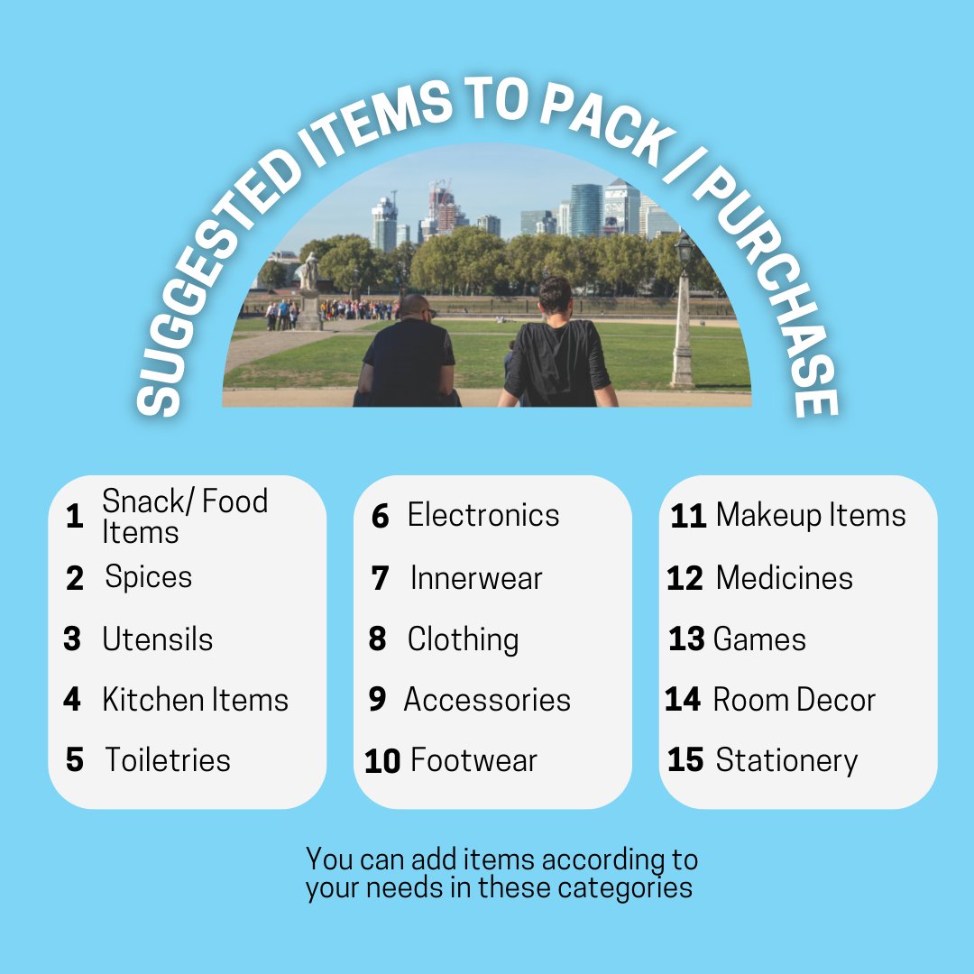 🎒 Starting at the University of Greenwich? Don’t miss our ultimate packing or purchasing suggested list, to make sure you’ve got everything you need! 📚✨