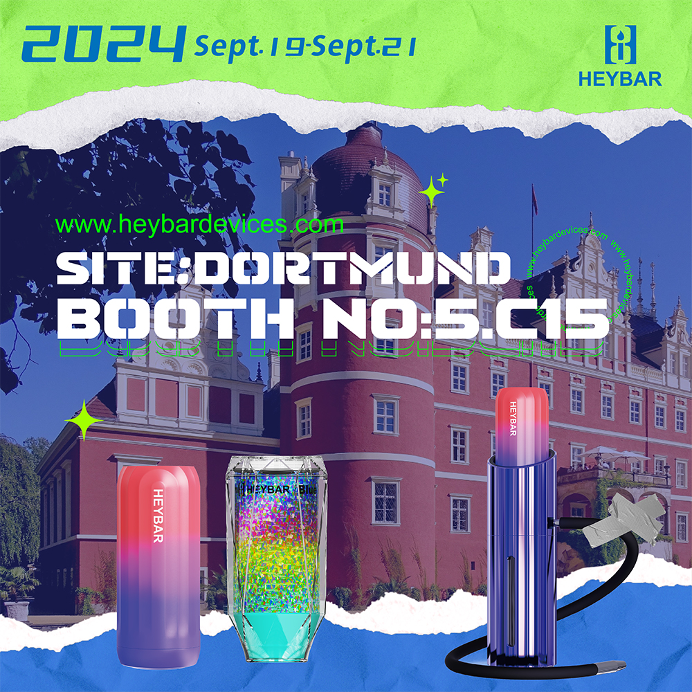 HeybarVape's tweet image. #HEYBAR is excited to unveil our brand-new **Hookah Head** &amp;amp; portable hookah devices at this year's  Join us from September 19-21 at Booth 5.C15 to personally experience innovation and elegance in the world of hookah. We look forward to seeing you in Germany!  #DortmundTradeShow