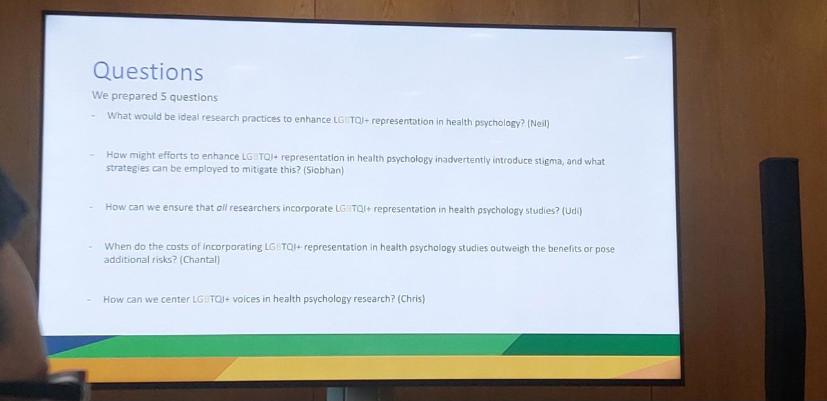 Today's conference day started with a great roundtable on strategies for integrating #LGBTQI perspectives in Health Psychology Research. #EHPS2024