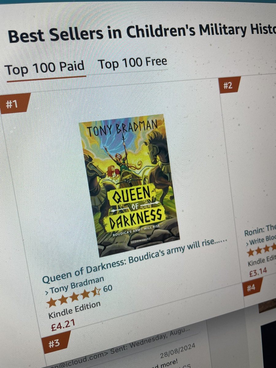 Tony Bradman (@tbradman) on Twitter photo Looks like I’m having a bit of a moment with back-to-school sales of some of my books. Delighted to see Queen of Darkness doing so well… <a href="/BloomsburyEd/">Bloomsbury Education</a> <a href="/HannahTheEditor/">Hannah Rolls</a> <a href="/TheAgencyBooks/">Children's Books at The Agency</a> #RomanBritain #PrimaryHistory <a href="/histassoc/">Historical Assoc</a> <a href="/Mr_S_Tiffany/">Mr T does Primary History 🏳️🌈</a> Looks like I’m having a bit of a moment with back-to-school sales of some of my books. Delighted to see Queen of Darkness doing so well… <a href="/BloomsburyEd/">Bloomsbury Education</a> <a href="/HannahTheEditor/">Hannah Rolls</a> <a href="/TheAgencyBooks/">Children's Books at The Agency</a> #RomanBritain #PrimaryHistory <a href="/histassoc/">Historical Assoc</a> <a href="/Mr_S_Tiffany/">Mr T does Primary History 🏳️🌈</a>