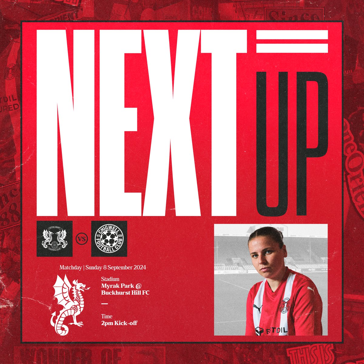 LOFCWomen's tweet photo. Back in pre-season action this weekend! 🤝

We will take on Chigwell Ladies this Sunday at @buckhursthillfc, with free entry for all.

Hope to see you there, O's! 👋

#LOFC #OneOrient https://t.co/aYU31zwFRy
