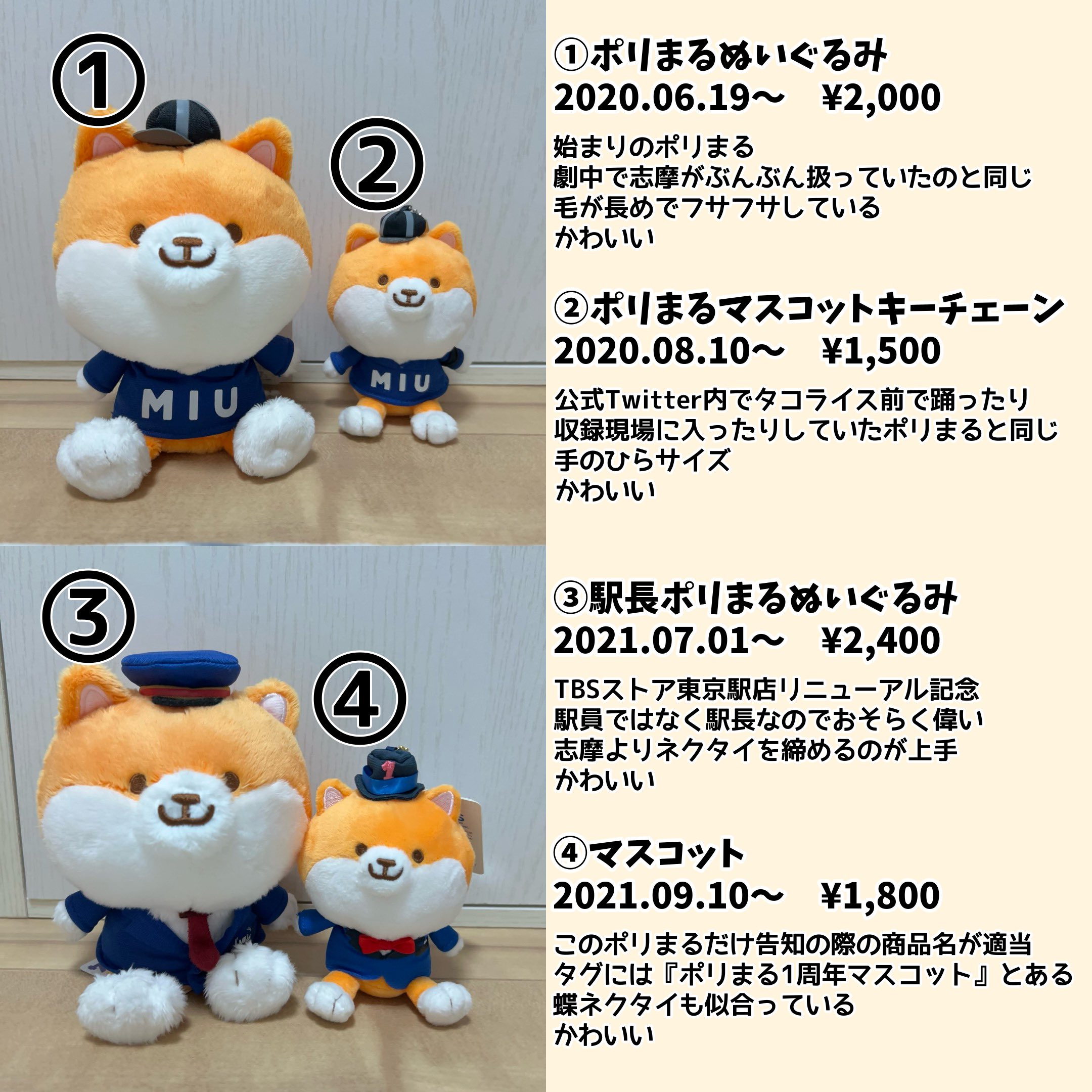 MIU404 ポリまる 1周年マスコット 新品未開封 MIU404 1周年ポリまるクッション - メルカリ