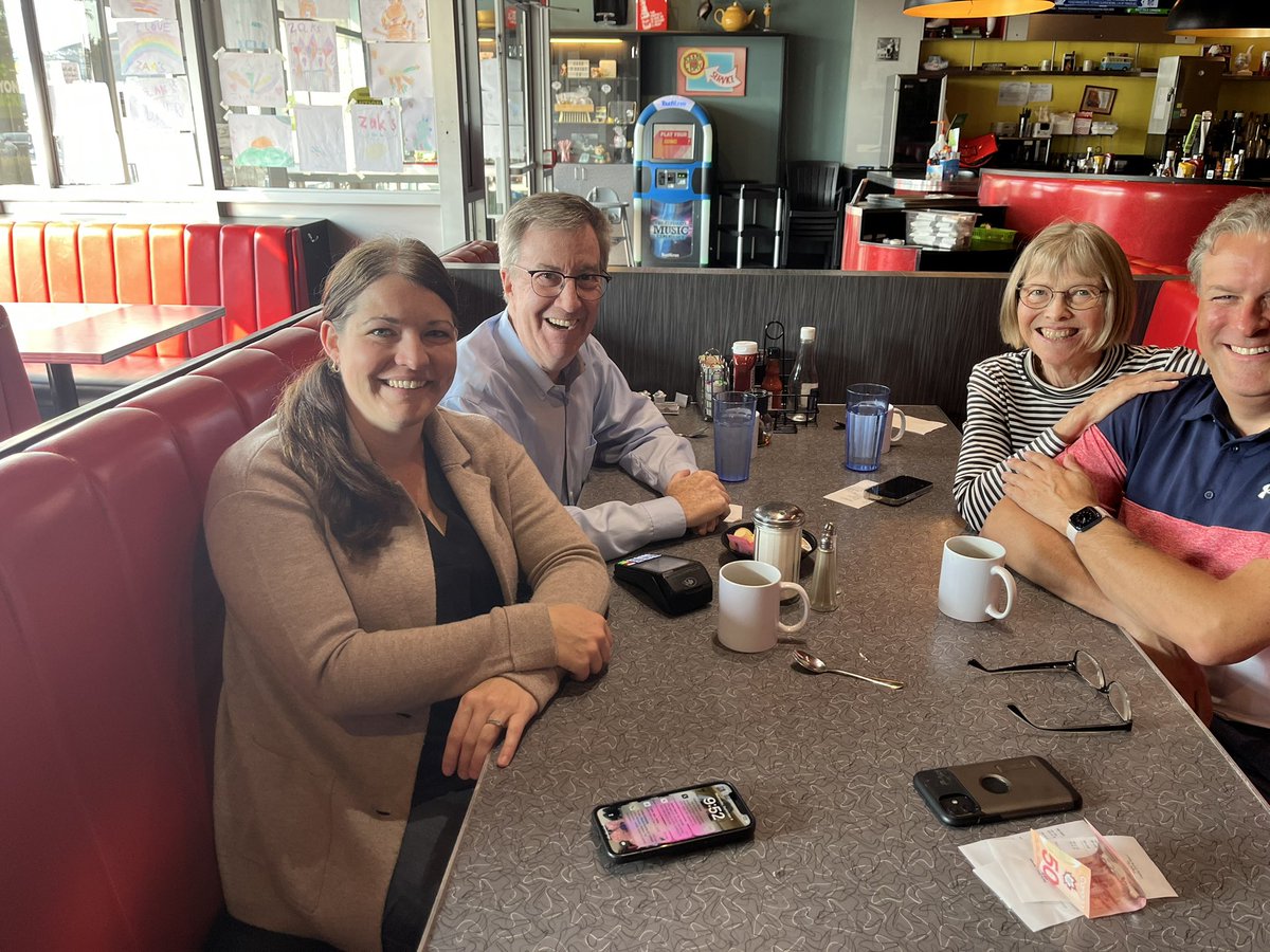 A really fun breakfast in Kanata with former mayor Merle Nicholds and <a href="/DavidGourlay/">David Gourlay</a> and <a href="/DanielleMcGee/">Danielle McGee</a>