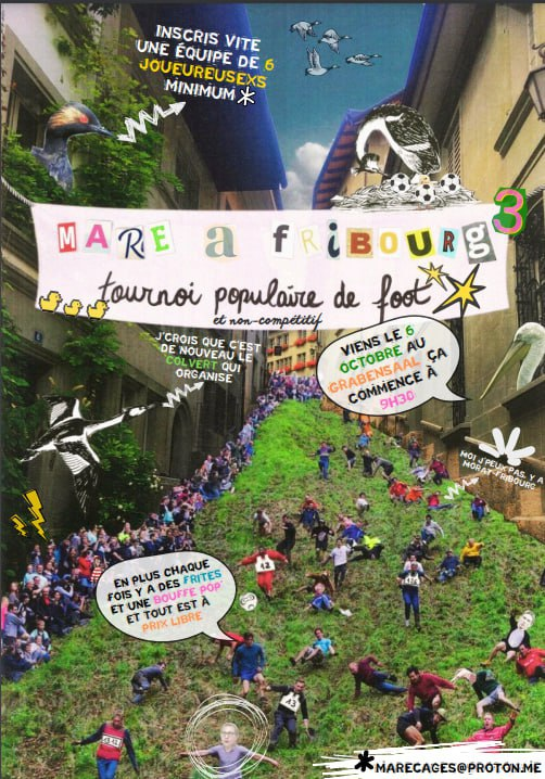 ColvertDuPeuple's tweet image. Troisième édition de notre tournoi de foot populaire non-compétitif ! C'est samedi 6 octobre, tout est à prix libre, et notamment une bouffe pop à midi. Il y a encore plein d'autres surprises. 

Inscrivez-vous, individuellement ou par équipe de min. 6 joueuheureux.ses 🖤