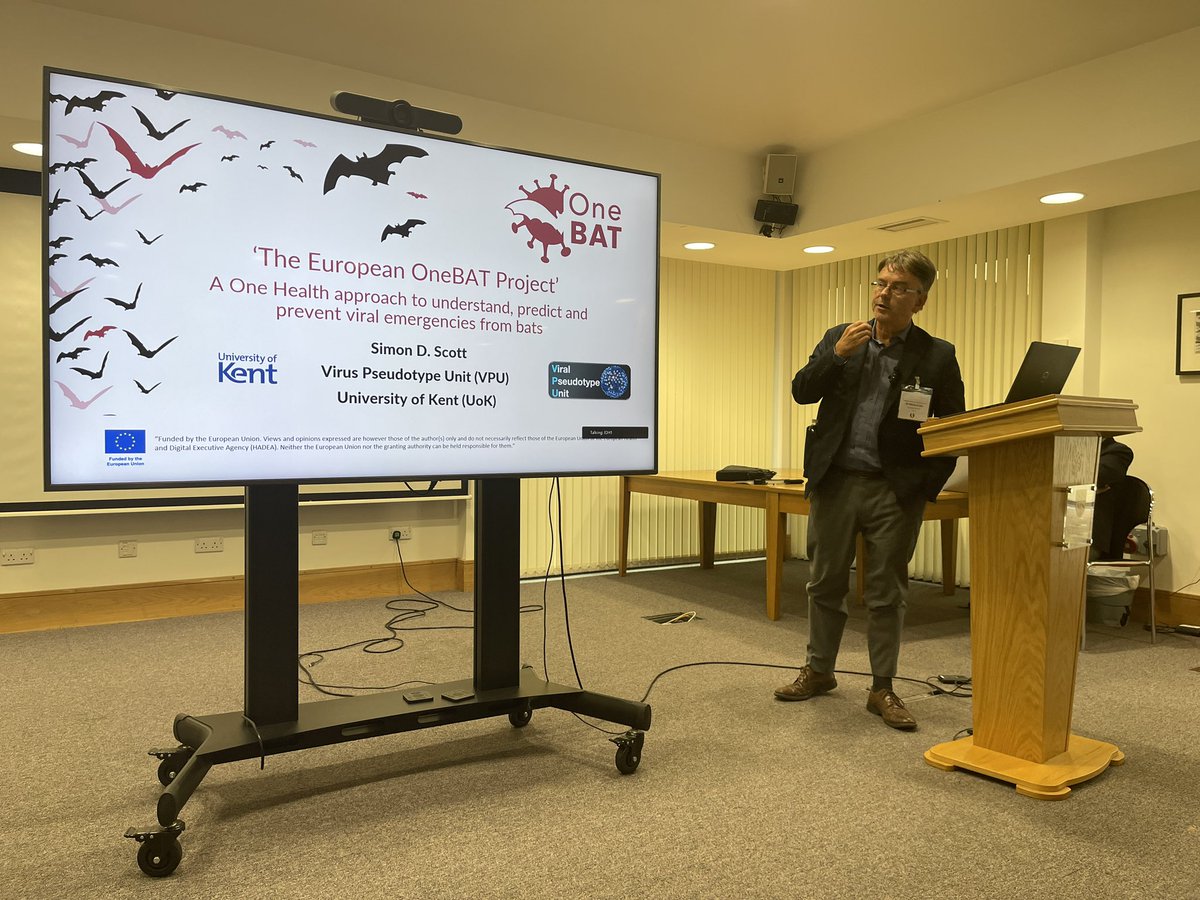 ViralPseudotypeUnit (@viralpseudotype) on Twitter photo A small gathering of <a href="/onebat_eu/">OneBat Project</a> members met up at the Emerging Viruses #EvOx24 symposium <a href="/StEdmundHall/">St Edmund Hall</a> Oxford on 4th Sept 2024. <a href="/SDScotty74/">Simon Scott</a> gave an excellent overview of the project workpackages and progress to date. L to R Temperton, Kemenesi, Scott and Wright. A small gathering of <a href="/onebat_eu/">OneBat Project</a> members met up at the Emerging Viruses #EvOx24 symposium <a href="/StEdmundHall/">St Edmund Hall</a> Oxford on 4th Sept 2024. <a href="/SDScotty74/">Simon Scott</a> gave an excellent overview of the project workpackages and progress to date. L to R Temperton, Kemenesi, Scott and Wright.