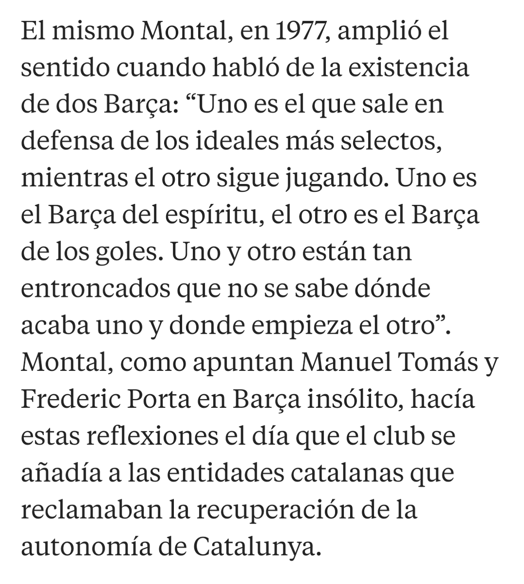 culeruu98's tweet photo. @10InfoBlaugrana @TheMavericK_YT Esq la història del Barça sta lligada a la repressió española cap a Catalunya, x això es proclama el FCB com Més que un club xq representa simbolicament la nació catalana davant les seves adversitats i repressions. Això és el Barça i crec aqest esperit s'enten més bé vivint aquí https://t.co/D9CSD5pqbV