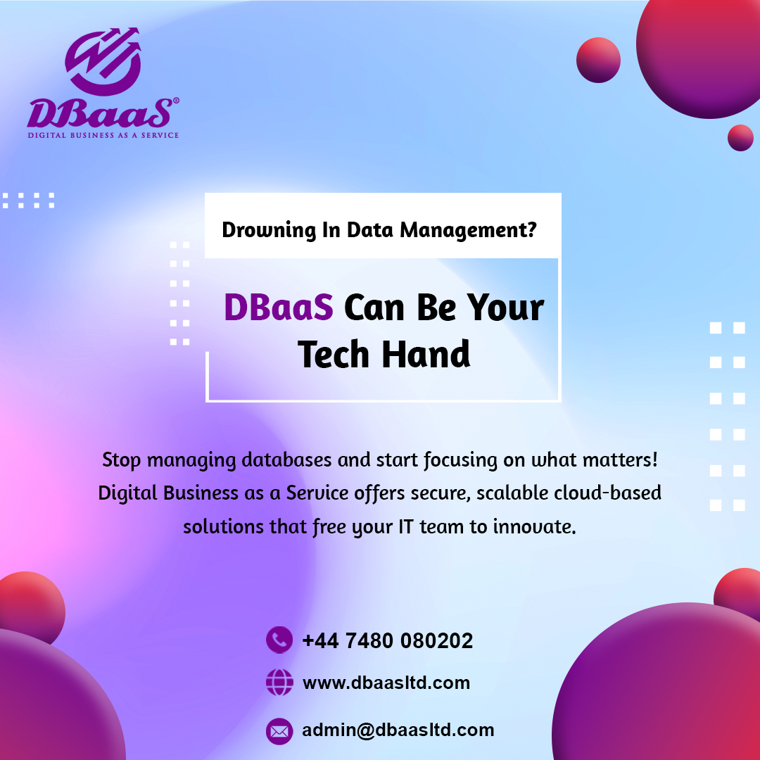 dbaasltduk's tweet image. Stop managing databases and start focusing on what matters! Digital Business as a Service offers secure, scalable cloud-based solutions that free your IT team to innovate.
.
.
.
.
#clouddatabase #dbaas #scalability #security #softwaredevelopment #cloudsolutions #informationtechn