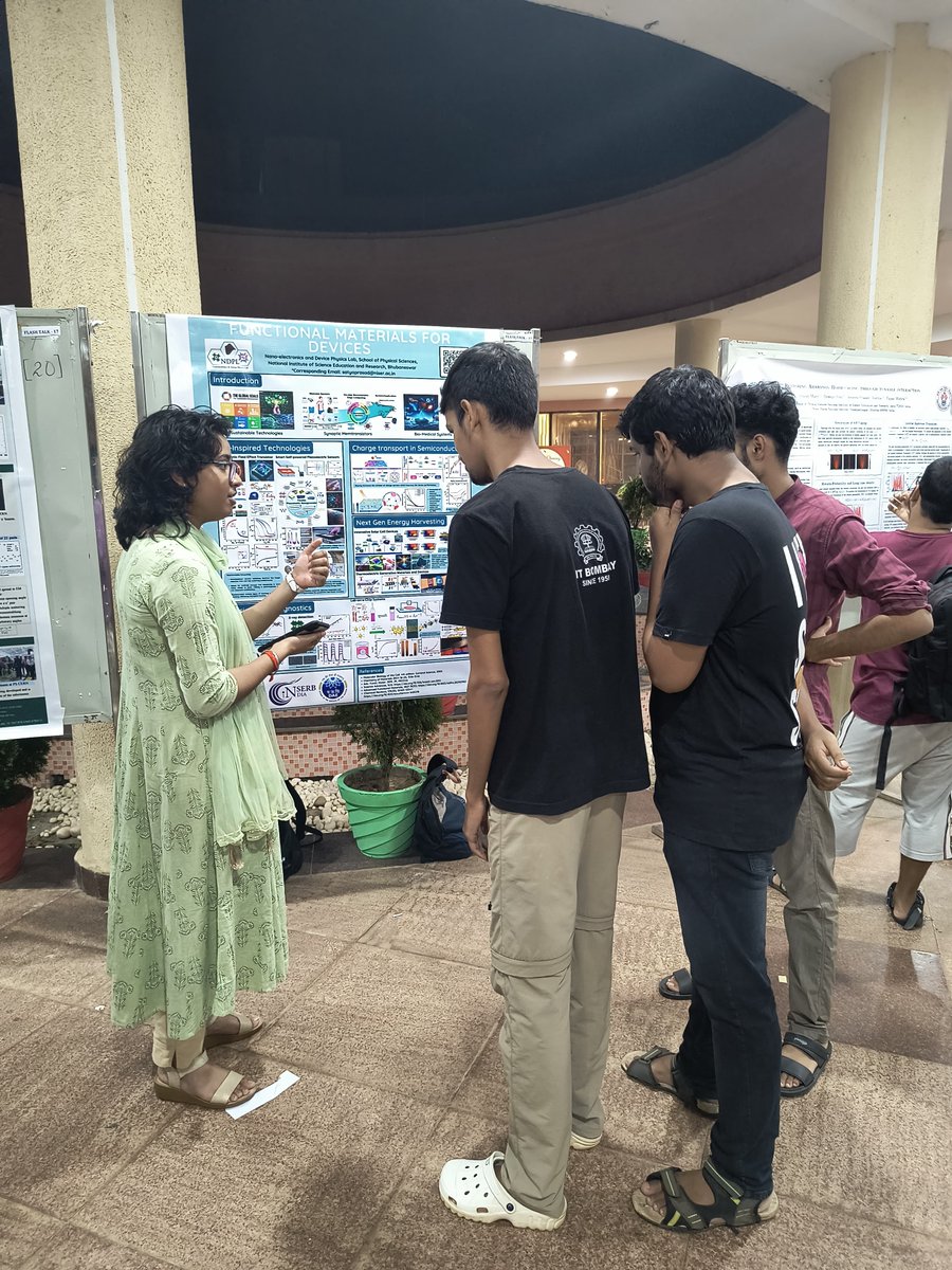 Nanoelectronics and Device Physics Lab-NDPL NISER (@senanayaklab) on Twitter photo Glimpses of SPS Day'24, a flagship annual event of School of Physical Sciences <a href="/niser_official/">NISER</a>. Two talks from our group by <a href="/PSenanayak/">Satyaprasad P Senanayak</a> <a href="/KrKhator/">Kanha Ram Khator</a> were delivered showcasing our research. Congrats to our group member Indrajit for winning the Best Poster Award #NDPL
<a href="/DAEIndia/">DAE India</a> Glimpses of SPS Day'24, a flagship annual event of School of Physical Sciences <a href="/niser_official/">NISER</a>. Two talks from our group by <a href="/PSenanayak/">Satyaprasad P Senanayak</a> <a href="/KrKhator/">Kanha Ram Khator</a> were delivered showcasing our research. Congrats to our group member Indrajit for winning the Best Poster Award #NDPL
<a href="/DAEIndia/">DAE India</a>