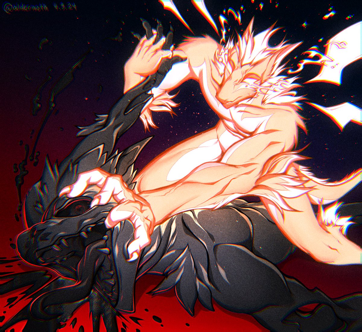 (TW stylised gore )
Imago &amp; Sanctum &lt;Terror when she told me, "this is what you wanted."&gt;