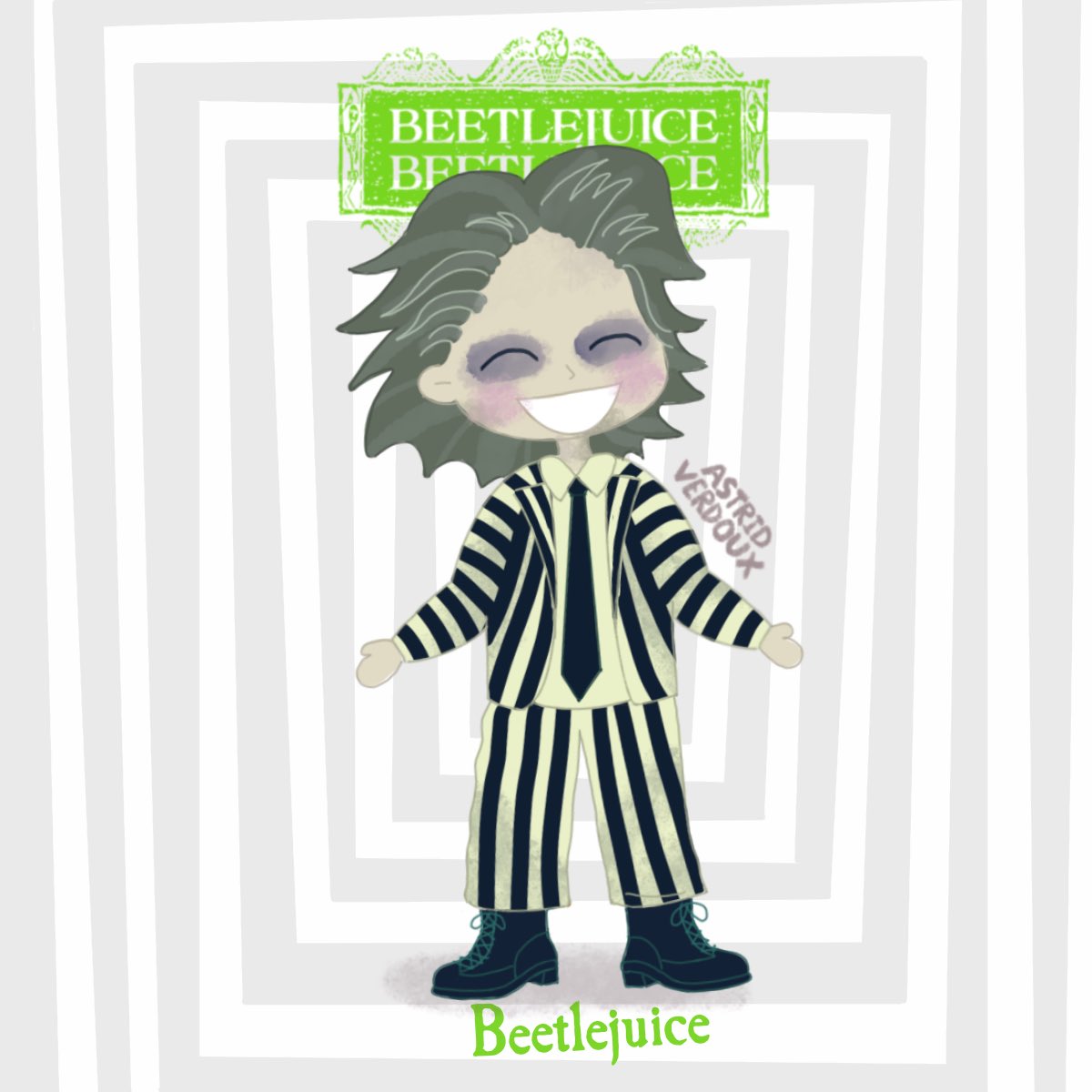 AstridVerdoux's tweet photo. De pequeña, Beetlejuice era una de mis series favoritas. Mi madre me preguntaba asombrada: ¿Pero a ti te gusta esto? y yo: ¡me encanta! 😂 Ahora, estoy emocionada por la nueva película y más porque #JennaOrtega se llama como yo, Astrid. 😊🎨

#Beetlejuice #AstridDeetz #TimBurton https://t.co/IL9WpkOvGA