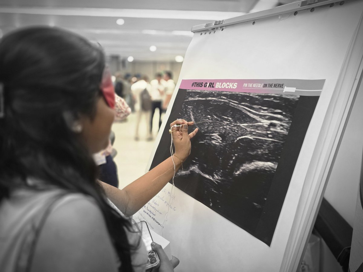 Rhasna Bhagwanbali (@rhasnab) on Twitter photo Pin the needle on the nerve #thisgirlblocks #ESRA2024 #ESRAPhotoContest <a href="/HouthoffKavita/">Kavita Houthoff Khemlani</a> <a href="/thisgirlblocks/">#ThisGirlBlocks</a> <a href="/ESRA_Society/">ESRA | European Society of Regional Anaesthesia</a> Pin the needle on the nerve #thisgirlblocks #ESRA2024 #ESRAPhotoContest <a href="/HouthoffKavita/">Kavita Houthoff Khemlani</a> <a href="/thisgirlblocks/">#ThisGirlBlocks</a> <a href="/ESRA_Society/">ESRA | European Society of Regional Anaesthesia</a>