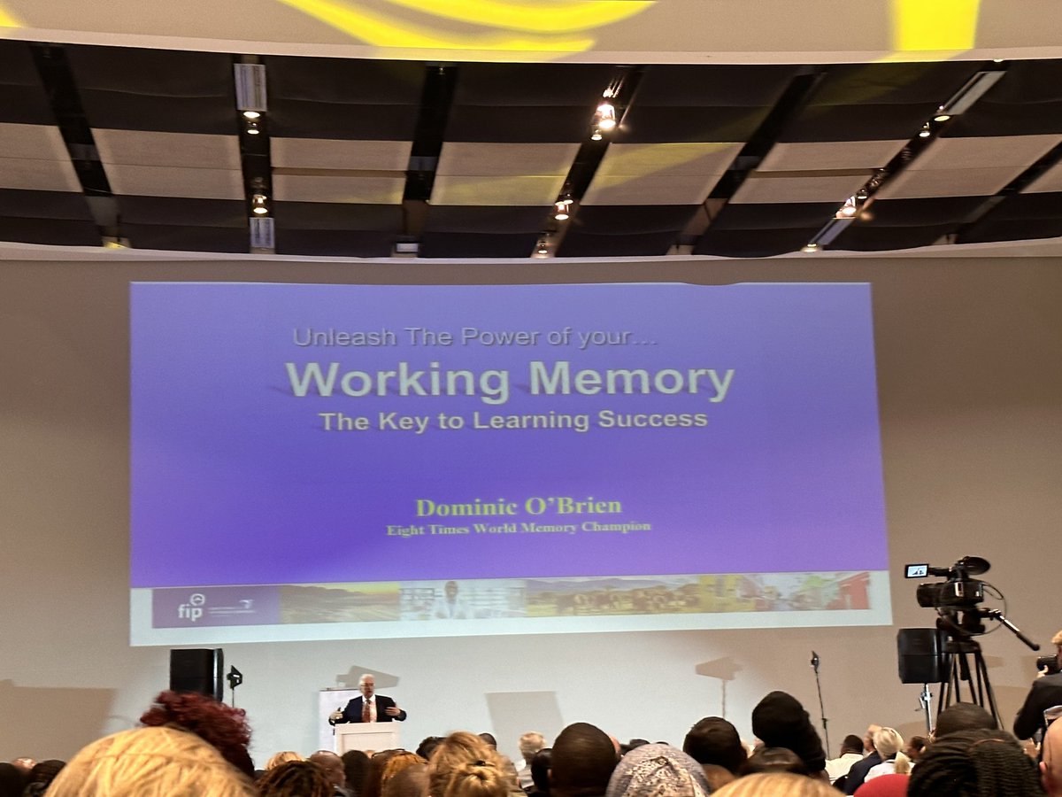 very inspirational presentation by Mr. Dominic O’Brien on how to train our memory at 2024 <a href="/FIP_org/">FIP</a> World Congress