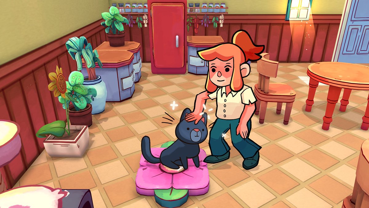 myPotatoGames's tweet photo. I am sharing some codes for Cat Cafe Manager 2 that just launched on Kickstarter! If you want to be considered for a code let me know in any way you like! 😊

Cat Cafe Manager 2 is the exciting sequel to the fantastic cozy cafe management game Cat Cafe Manager. In this sequel, a faerie feline possesses your smartphone. Through that possession, you learn a magical force is twisting the hearts of people so they feel lonely and isolated. To combat that malicious magic, you decide to build a cat cafe to give folks a place to relax, socialize with cats, and grab some coffee!

Like the first game, you’re immersed in some gorgeous, bright graphics. Only this time, the art is a fresh mix of 2D characters and 3D city inspired by Studio Ghibli and 90s shoujo anime. You’re also in charge of building and running your own cafe that you can arrange and decorate to suit your tastes. Plus, you’ll find and befriend adorable cats so they can be adopted out. Learn their likes and dislikes to win their trust, and train the ones you’ve befriended so they can help you dig up treasures, sniff out secrets, or push boulders aside.

You still get to interact with the shopkeepers who will supply your quaint little cafe, too. Make friends and check on their well-being to become a member of the community. Just don’t forget to go exploring, because there’s plenty to discover! The city holds many cats, resources, and secrets to find. And something is stirring in the woods, causing trouble.