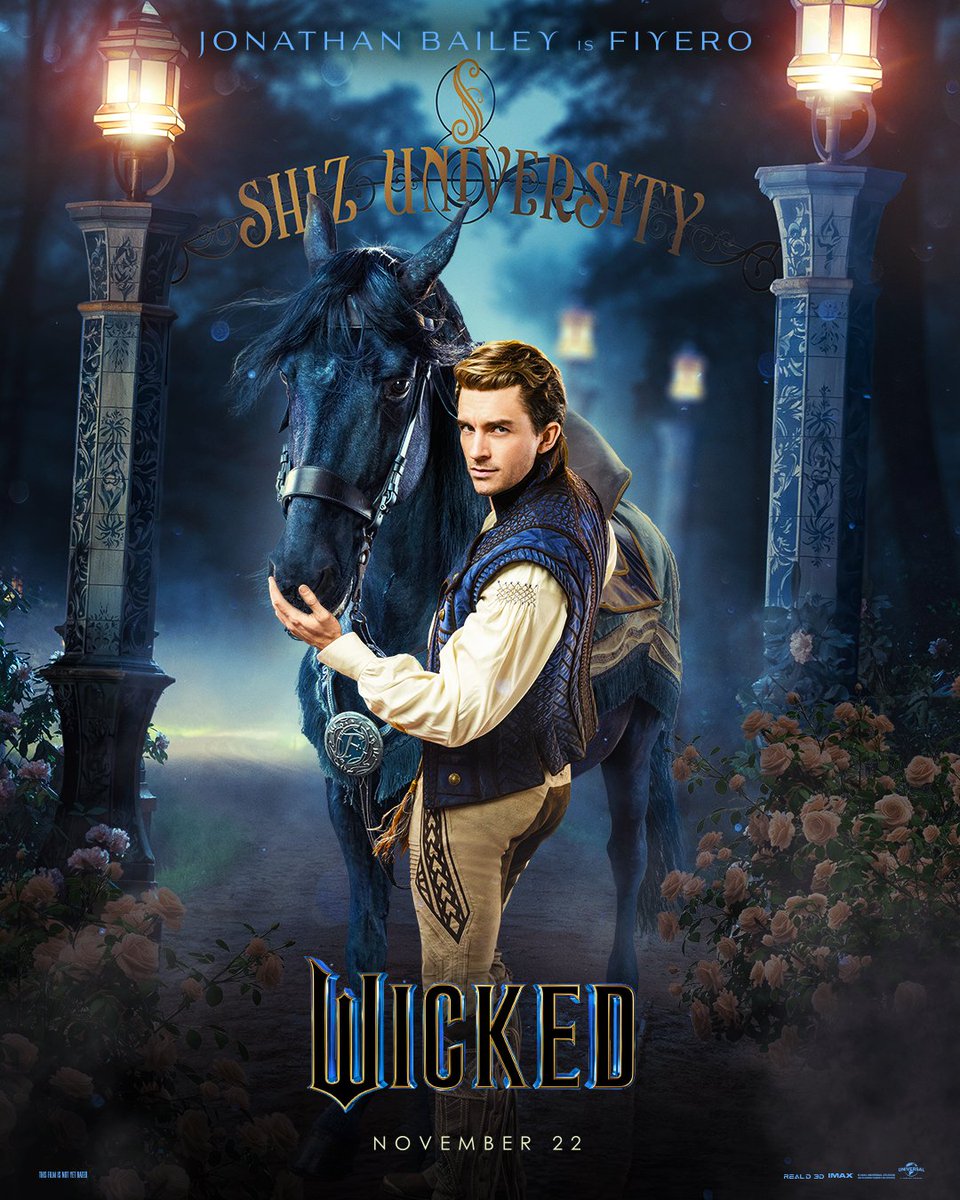wickedmovie's tweet photo. Jonathan Bailey is Fiyero 💙 New #WickedMovie trailer tomorrow. https://t.co/6UOiw94weH