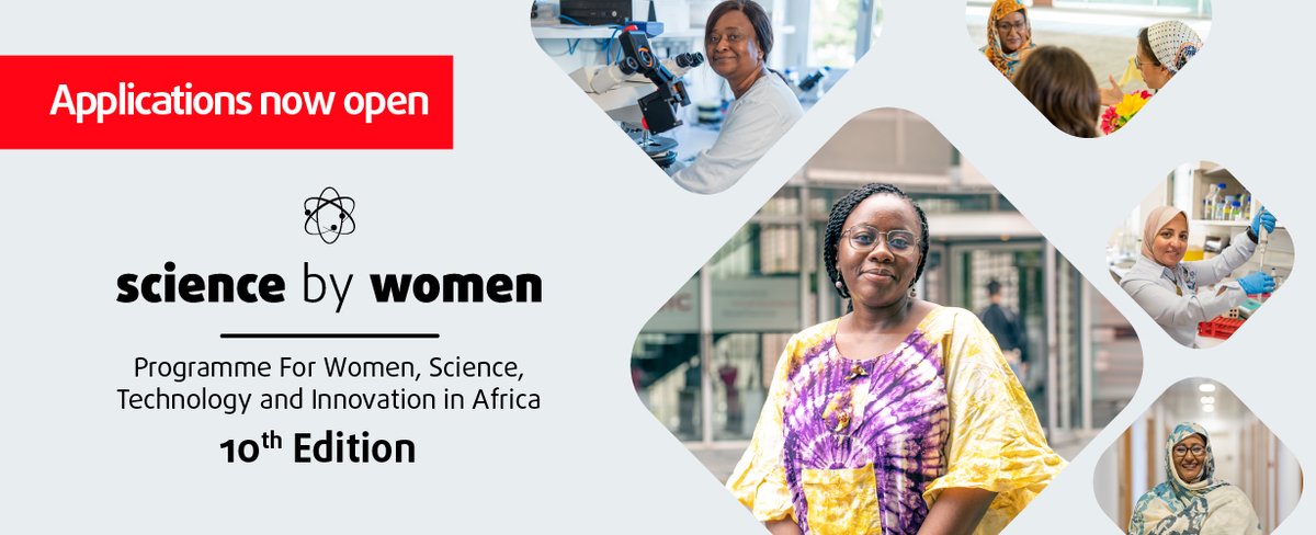 Centro Nacional de Biotecnología (CSIC) (@cnb_csic) on Twitter photo 🔔Reminder for African Women Scientists:
Join us through the #SciencebyWomen Program by <a href="/MujeresxAfrica/">Fundación Mujeres por África</a>
📌Know more details in bit.ly/4flwNut
✍️Submit your proposal by September 30, 2024 at 23:59h (Madrid time)! 🔔Reminder for African Women Scientists:
Join us through the #SciencebyWomen Program by <a href="/MujeresxAfrica/">Fundación Mujeres por África</a>
📌Know more details in bit.ly/4flwNut
✍️Submit your proposal by September 30, 2024 at 23:59h (Madrid time)!