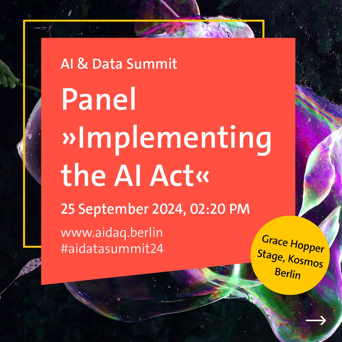 📢 How will the AI Act shape the future of #AI development?

Join Dr. Christoph Peylo (<a href="/BoschGlobal/">BoschGlobal</a>), <a href="/finitodemunich/">Benno Blumoser</a> (<a href="/Siemens/">Siemens</a>), Florian Jell (<a href="/allianz_de/">Allianz in Deutschland</a>), <a href="/KirstenRulf/">Kirsten Rulf</a> (<a href="/BCG/">Boston Consulting Group</a>) &amp; <a href="/f_raspe/">Franziska Weindauer</a> w (TÜV AI.Lab) at #aidatasummit24 to explore the path ahead!  

🎟️ aidaq.berlin/tickets