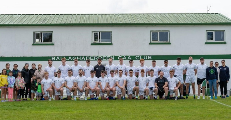 officialgaa's tweet photo. Star player Shairoze Akram talks about @Ballagh_GAA Club's impressive start to the @MayoGAA that has seen them claim two wins from two in a tough group few predicted they'd emerge from. #GAABelong