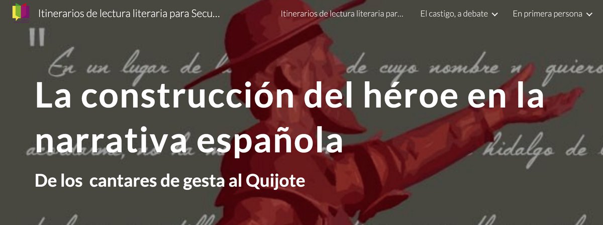 Compartimos itinerario en torno a la lectura del «Lazarillo de Tormes». La propuesta se asienta en dos líneas de desarrollo: la construcción del héroe y la evolución del género narrativo. Pensado para 4ºESO (válido también para 1º Bachillerato). 
sites.google.com/view/itinerari…