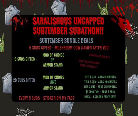 I’m so excited for this subathon! Can’t wait to see y’all there!