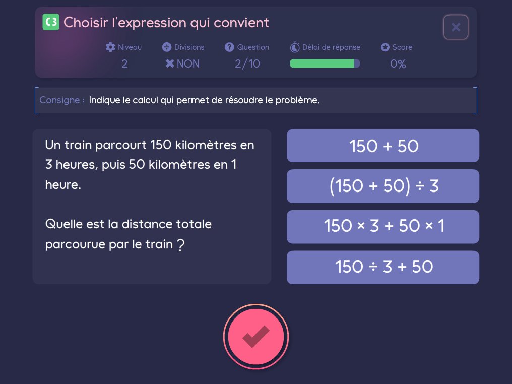Les #applis_maths font aussi leur rentrée ! Le développement de multiOP se poursuit, avec plus d'une quinzaine d'exercices prévus (cycles 3 et 4).
Avec 15 heures/semaine (7,5h de décharge), vous devriez attendre moins longtemps entre 2 applis 😋!