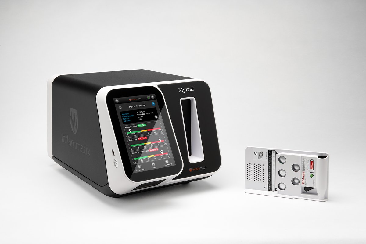 Inflammatix_Inc's tweet image. And the award goes to… TriVerity! We are honored to have won the jury-selected portion of the #UXDesignAwards @uxdawards Autumn 2024 edition. #UXDA24 

TriVerity is not for sale, is pending FDA clearance, and has no marketing clearance or approval in any jurisdiction.