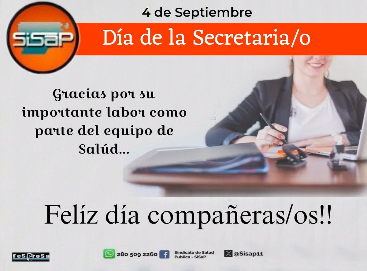 Desde este Sindicato de Salúd Pública, queremos llegar con nuestro afectuoso saludo.