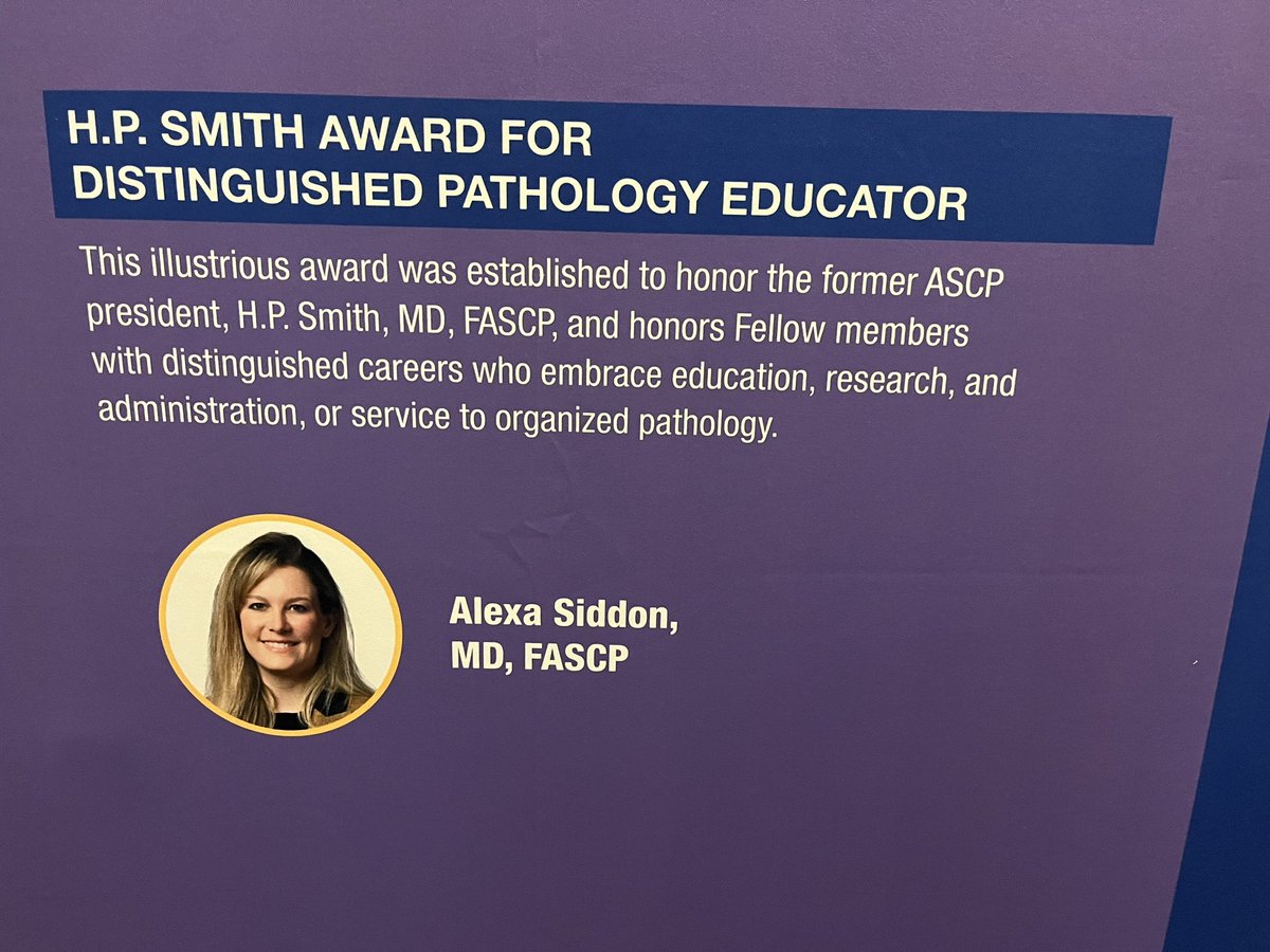 ChrisTormey3's tweet photo. Congratulations to @Yale_LabMed’s own @AlexaSiddon for winning a distinguished educator award from the @ASCP_Chicago at this year’s annual meeting. Truly well deserved! #ASCP2024 https://t.co/QNzZjVJ7Z6